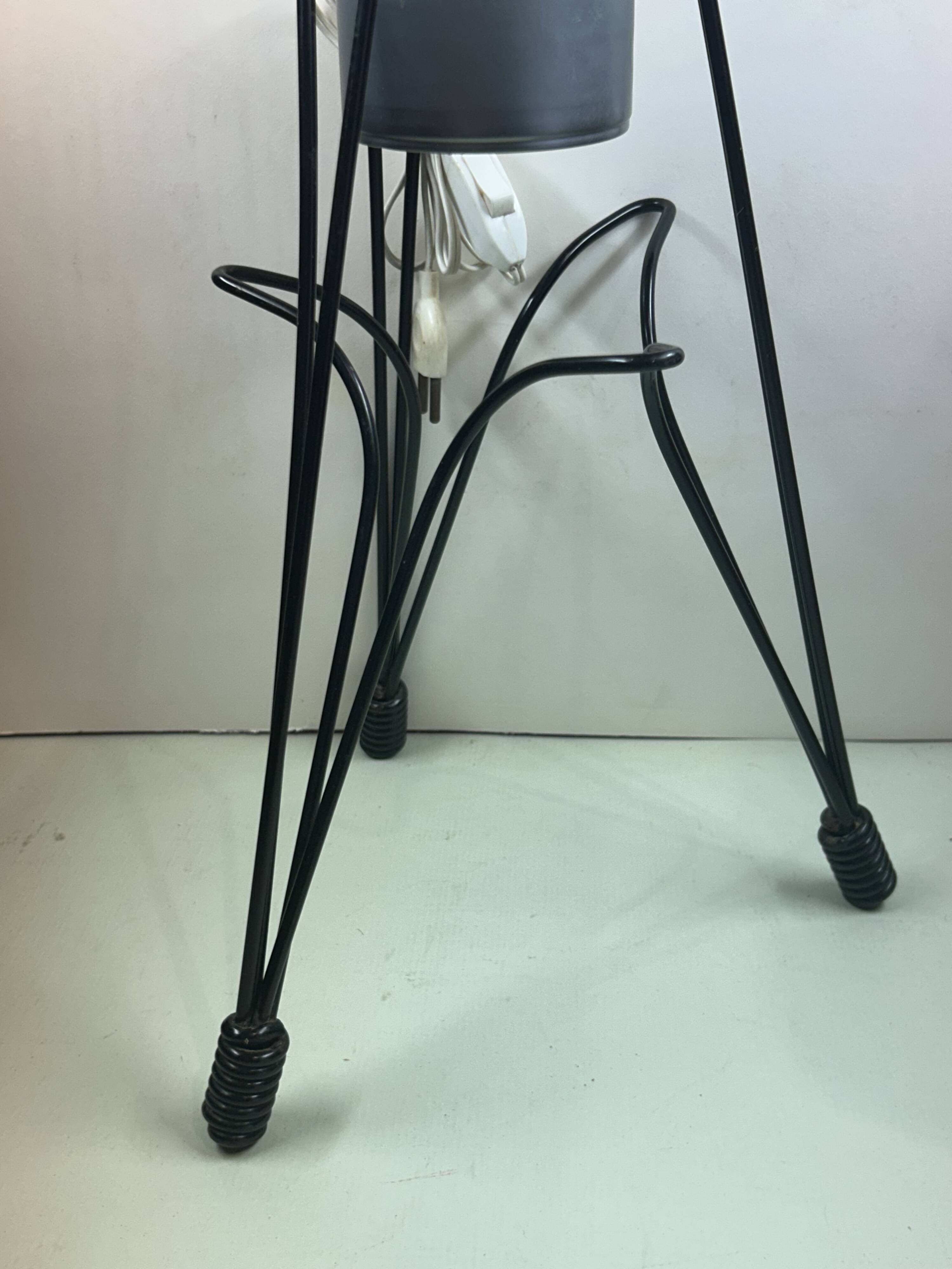 Rare tripod reading lamp Eiffel vintage design 50s/60s