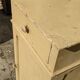 Old wooden bedside yellow patina circa 1900