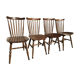 4 vintage wooden western chairs