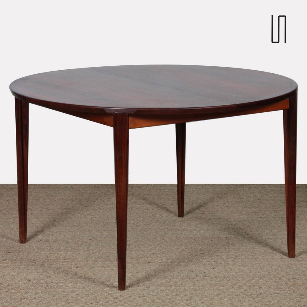 Scandinavian extendable table by Henry Rosengren Hansen, 1960