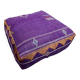 Moroccan Ottoman Pouf, Cactus Silk Pouf, Purple Pouf, Ottoman Stool, Living Room Pouf, Made Pouf