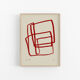 Framed abstract giclee art print 50x70cm