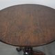 Round antique English oak tilt-top table with wonderful colors