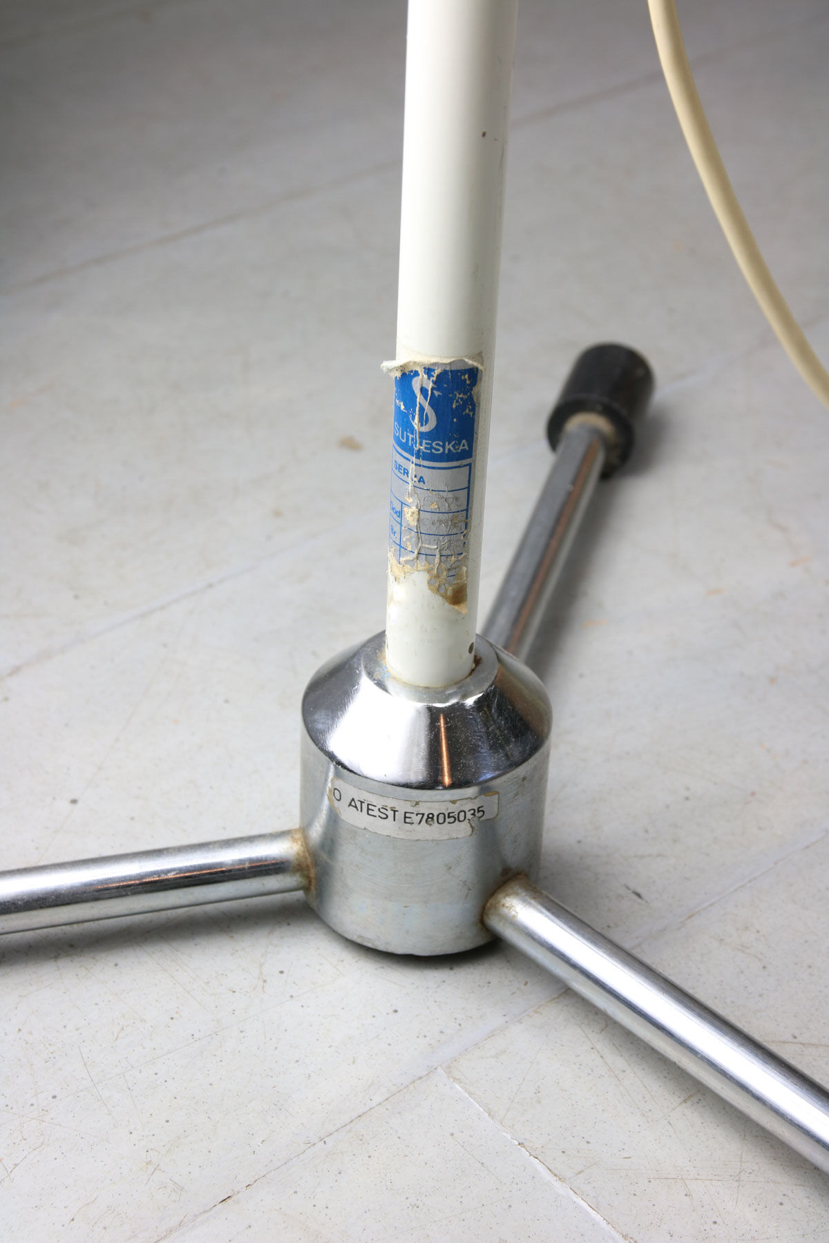 Vintage Adjustable Industrial Floor Lamp, 70s