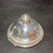 Silver metal teapot