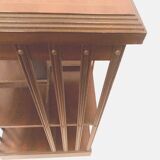 Mahogany revolving bookcase with inlaid top 20th century