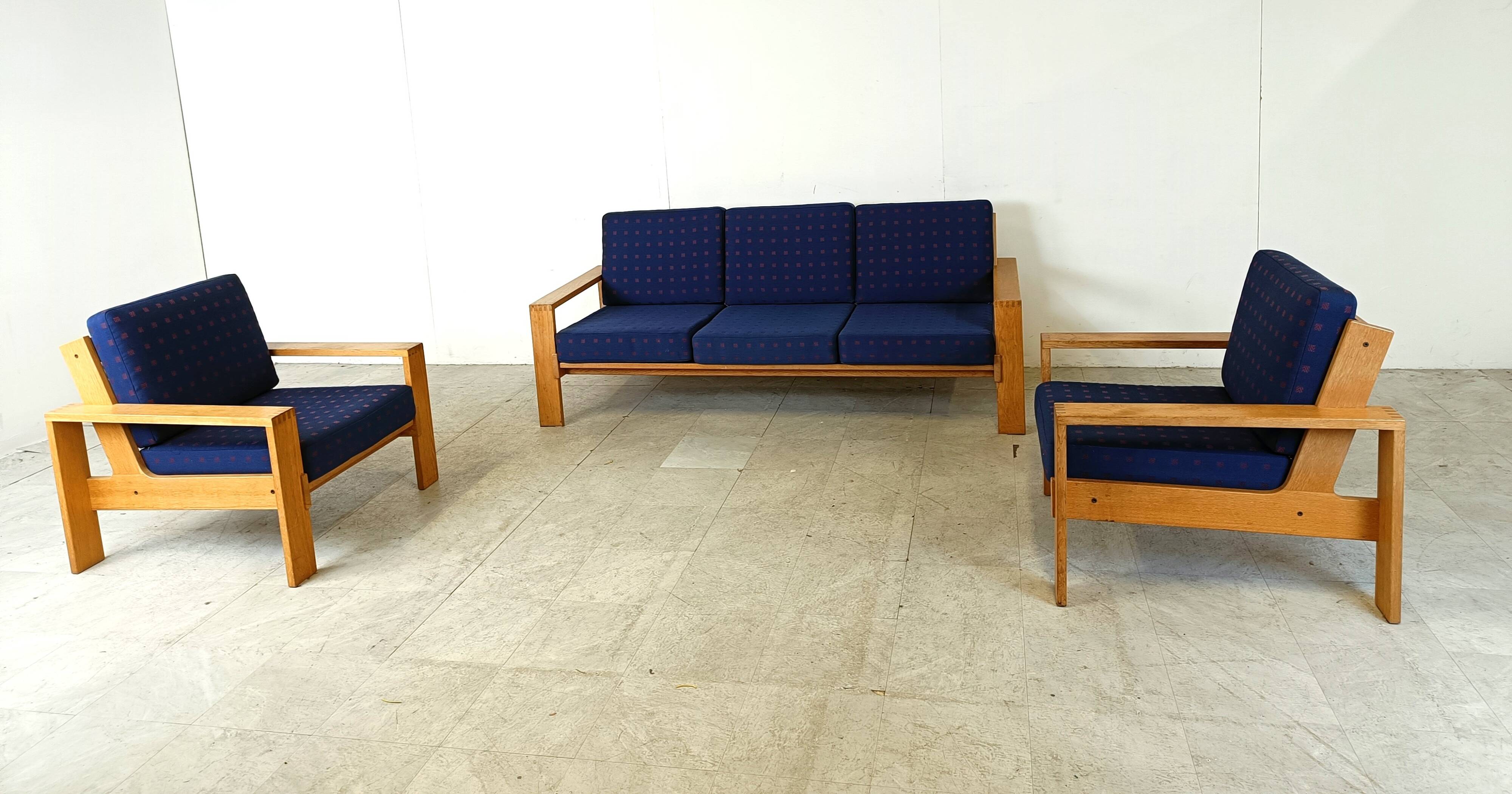 Vintage scandinavian sofa set, 1970s