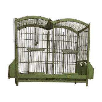 Old bird cage wood and metal