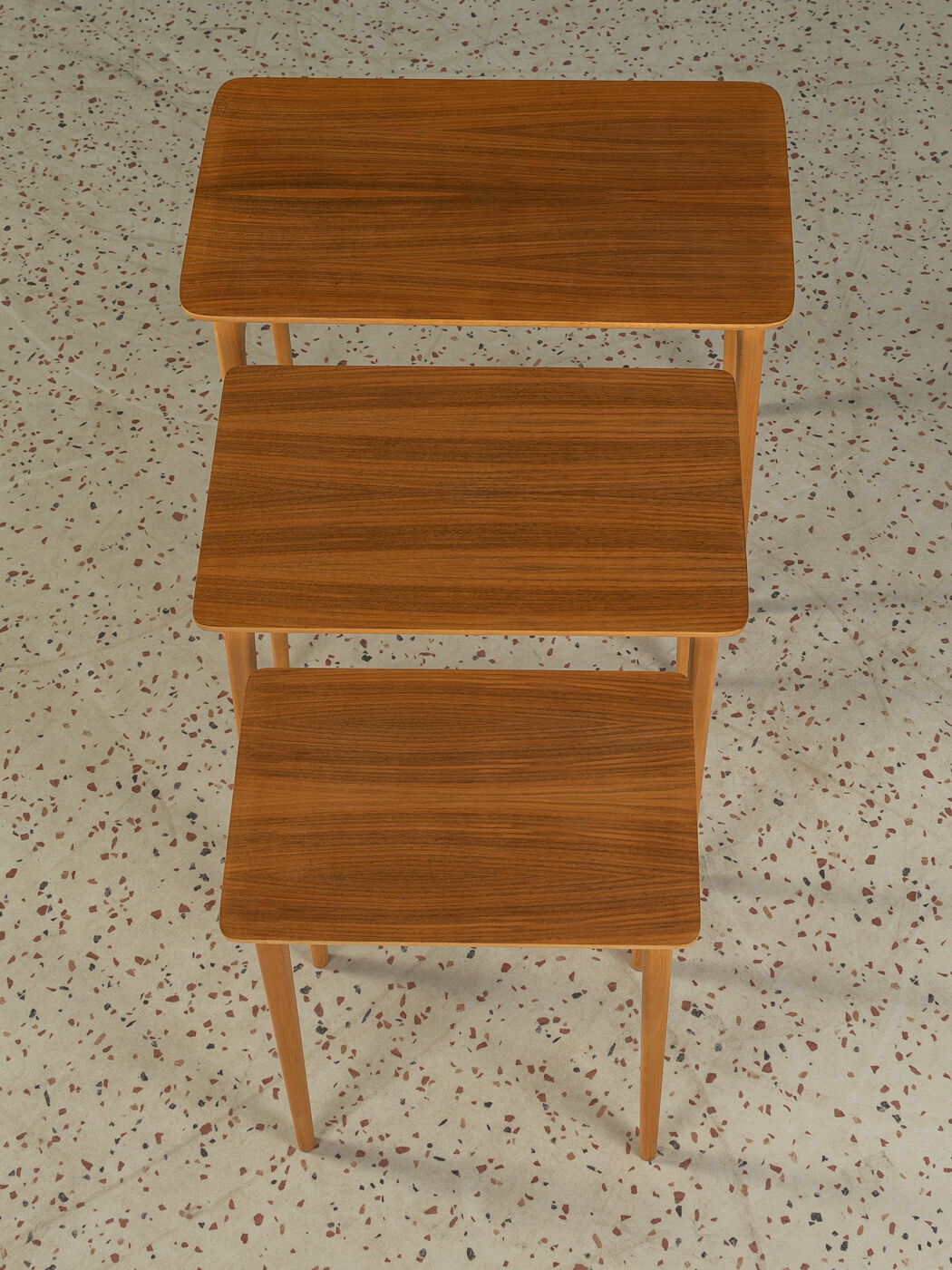 1960s nesting tables, Lotos Werkkunst