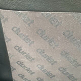 High-quality black leather Durlet sofa