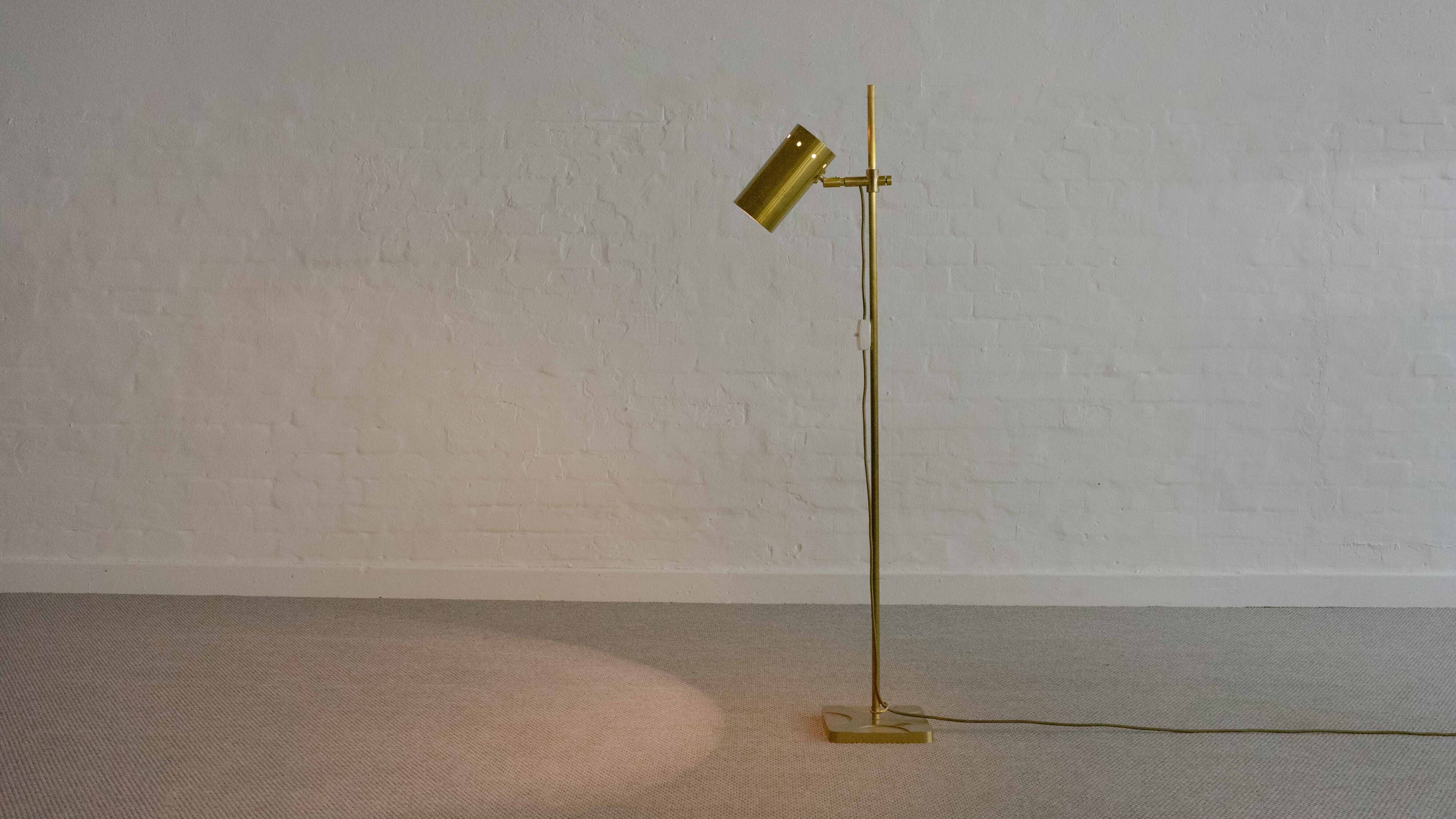 Midcentury Brass Floorlamp / Spot, 60s