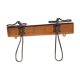 Patère bois et métal