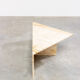Table de salon triangular travertin vers 1970 le modernism