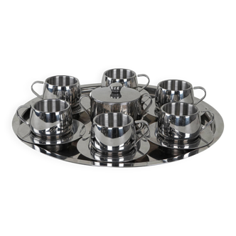 Coffee set, Italian design, 1980s, manufactured in Italy