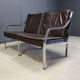 Leather sofa by Preben Fabricius and Jorgen Kastholm for Walter Knoll