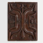 Panneau sculpté gothique en chêne, Belgique, XVIe siècle