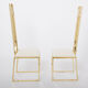 Pair of brass chairs Alain Delon for Jean Charles 1970