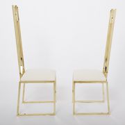 Pair of brass chairs Alain Delon for Jean Charles 1970