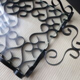 Wrought iron serving tray