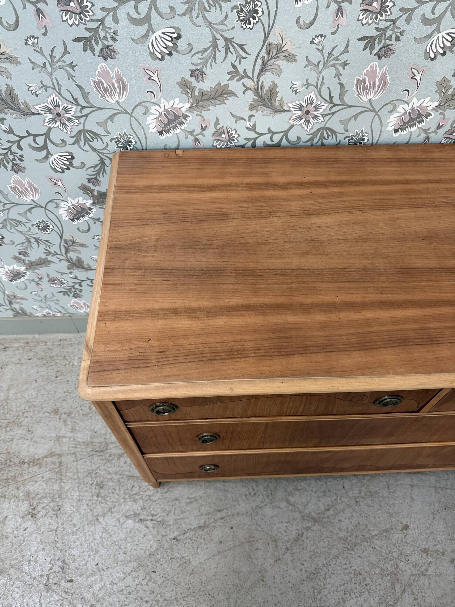 Large Art Deco chest of drawers in mahogany and ash (renovated)