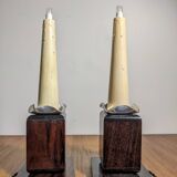 Two Art Deco night lights by Louis Prodhon 1930
