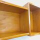 Vintage wooden corner wall shelf from the 60s 70s.