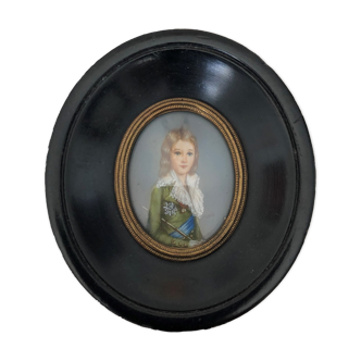 Portrait of a miniature young man