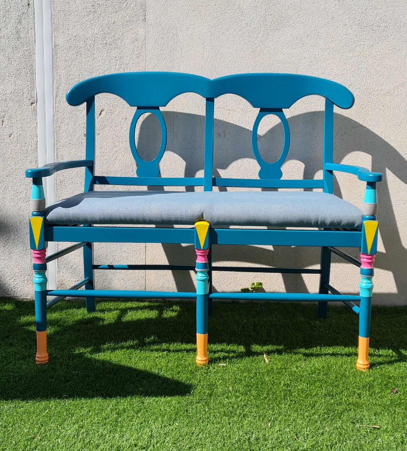 Restyled wooden bench