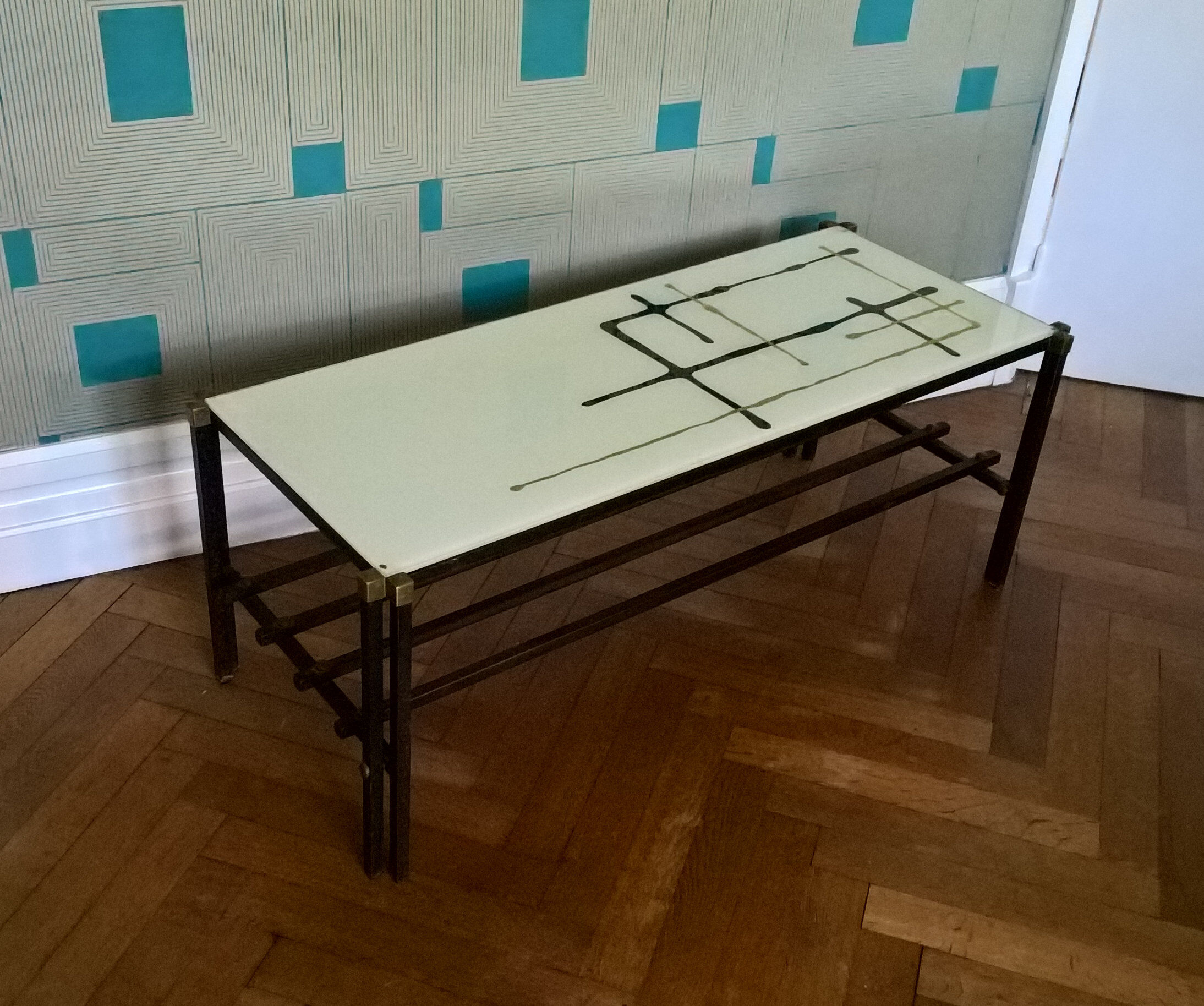 Table low signed vintage Lasco