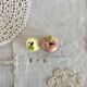 Vintage ceramic salt and pepper shaker and fruit slip
