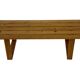 Vintage Scandinavian modern pinewood slatted bench from the 1960's
