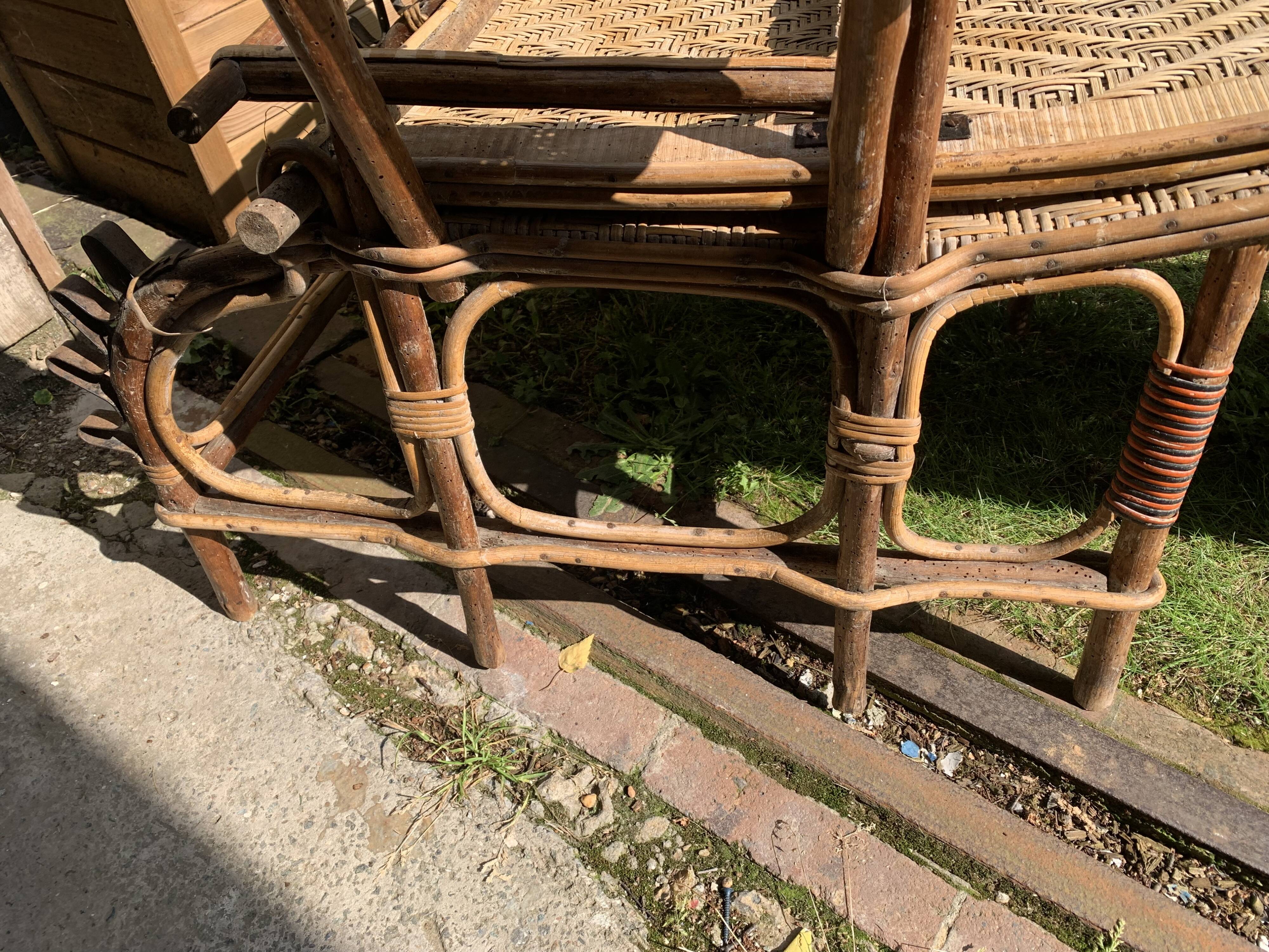 Chilean commoner wicker lounge chair