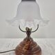 Lampe à poser vintage abat jour tulipe