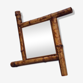 Miroir en bambou 26 x 19 cm