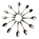 Set of small spoons, Christofle, Malmaison series