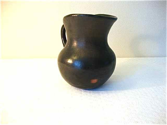Black terracotta pitcher