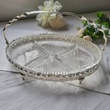 Glass compartment dish