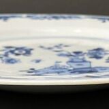 Plate in blue of China XVIII or XIXth Blue and white decoration