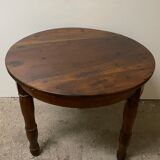 Small table with walnut band