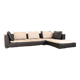 Canapé d’angle en cuir et tissu, modèle Feng Didier Gomez pour Ligne Roset
