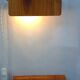 Pair of teak bedside sconces, model V321 from Nator