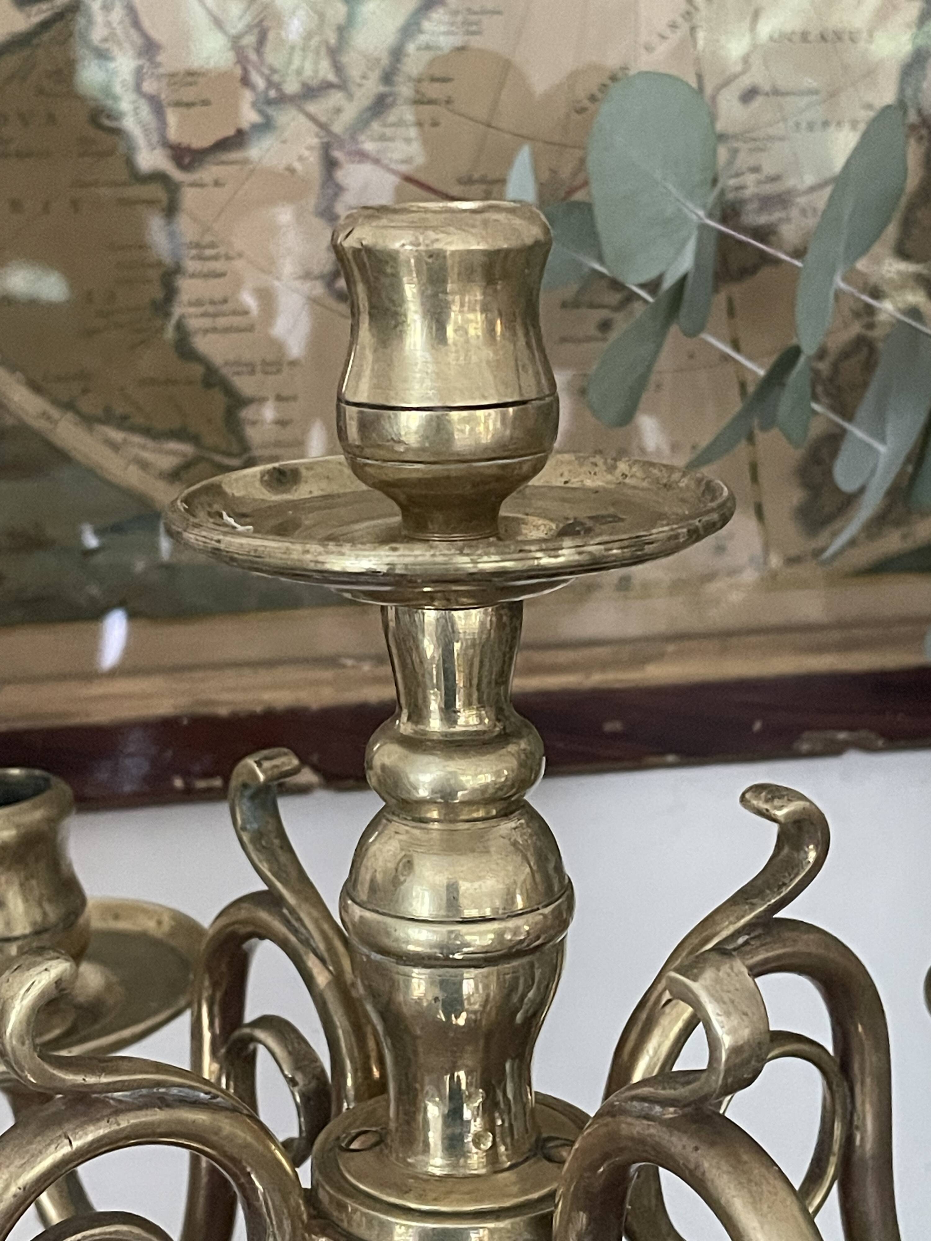 Brass candlestick 46cm