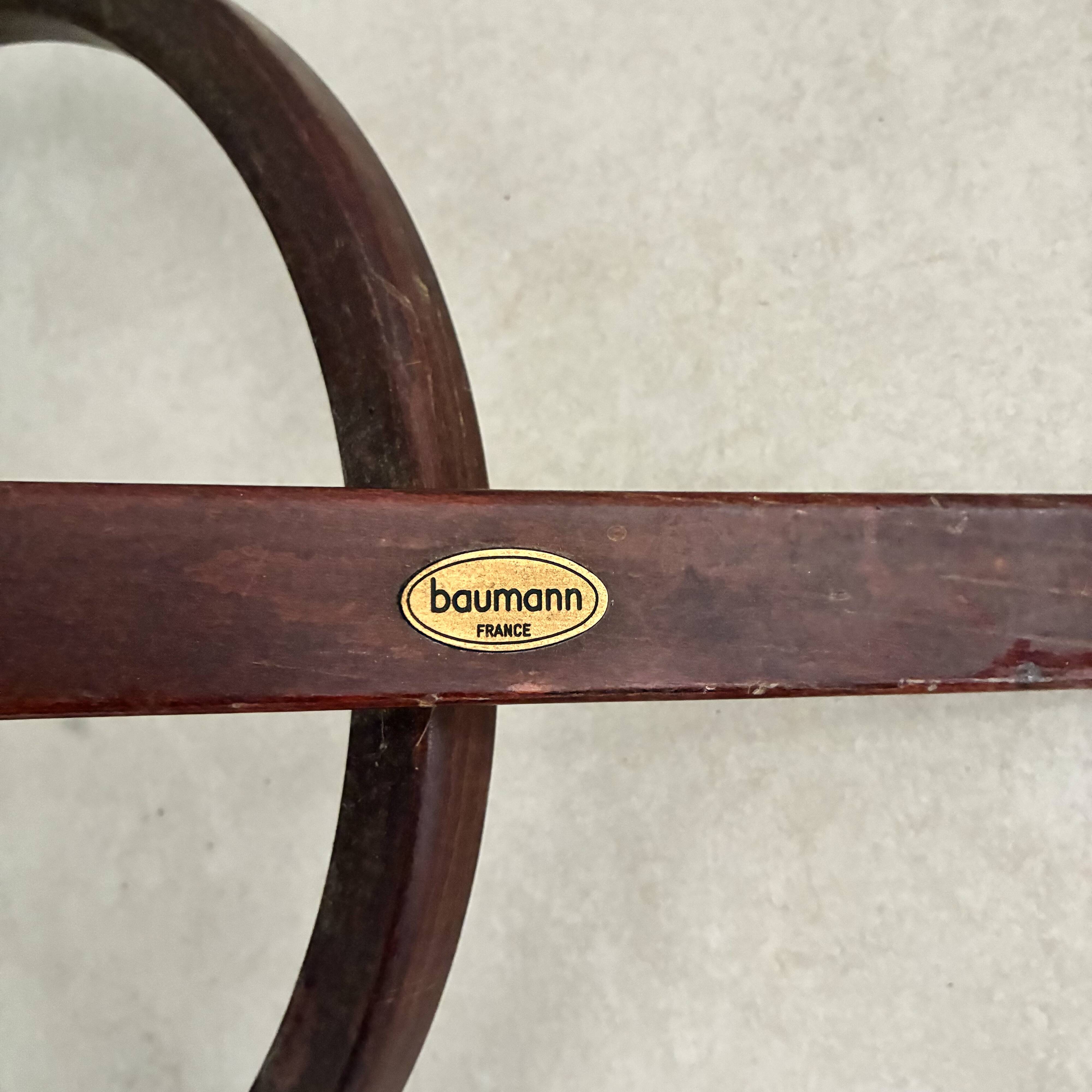 Vintage curved wood parrot coat rack Baumann — Original edition