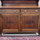 English art nouveau buffet in mahogany early twentieth century