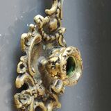 Bougeoir à main de style Baroque, Rocaille en bronze