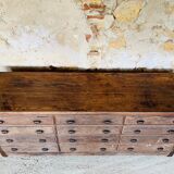 Cabinetmaker's workshop furniture with 12 drawers circa 30's/40's