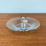 Vintage Danish glass bowl by Holmegaard, 1970s.