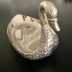 1 jewelry cup or empty metal swan shaped pocket
