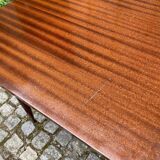 Scandinavian extendable dining table made of solid wood and rosewood, 220cm.