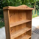 Bibliothèque scandinave en bois massif